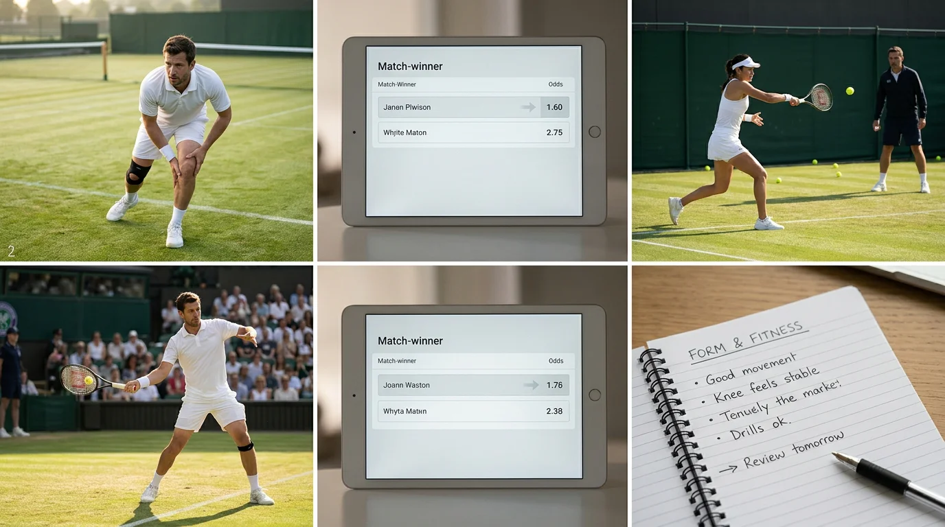 A bettor's notes weighing form and fitness before committing a stake