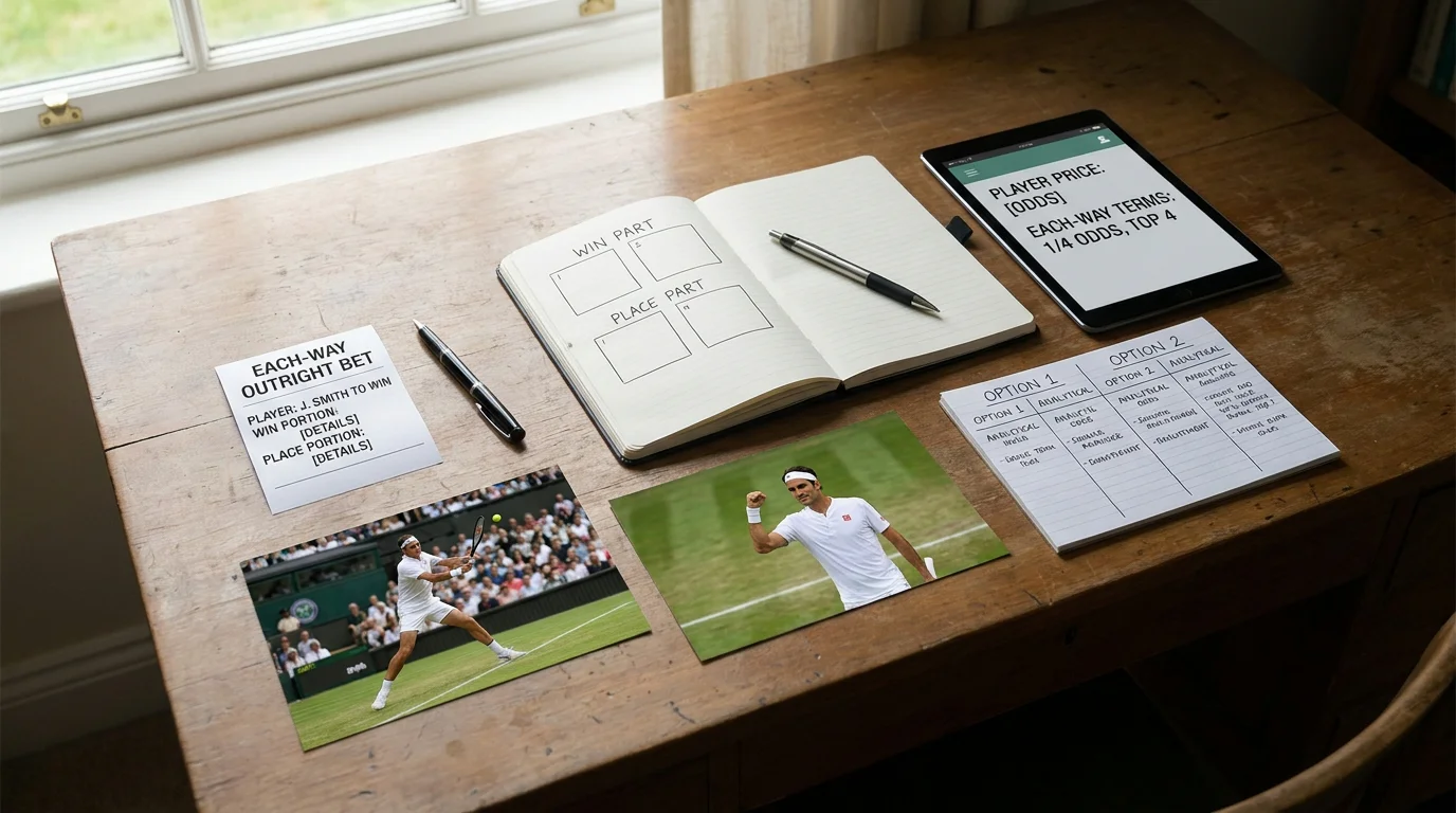 Notes comparing an each-way bet with a to-reach-the-final stage bet