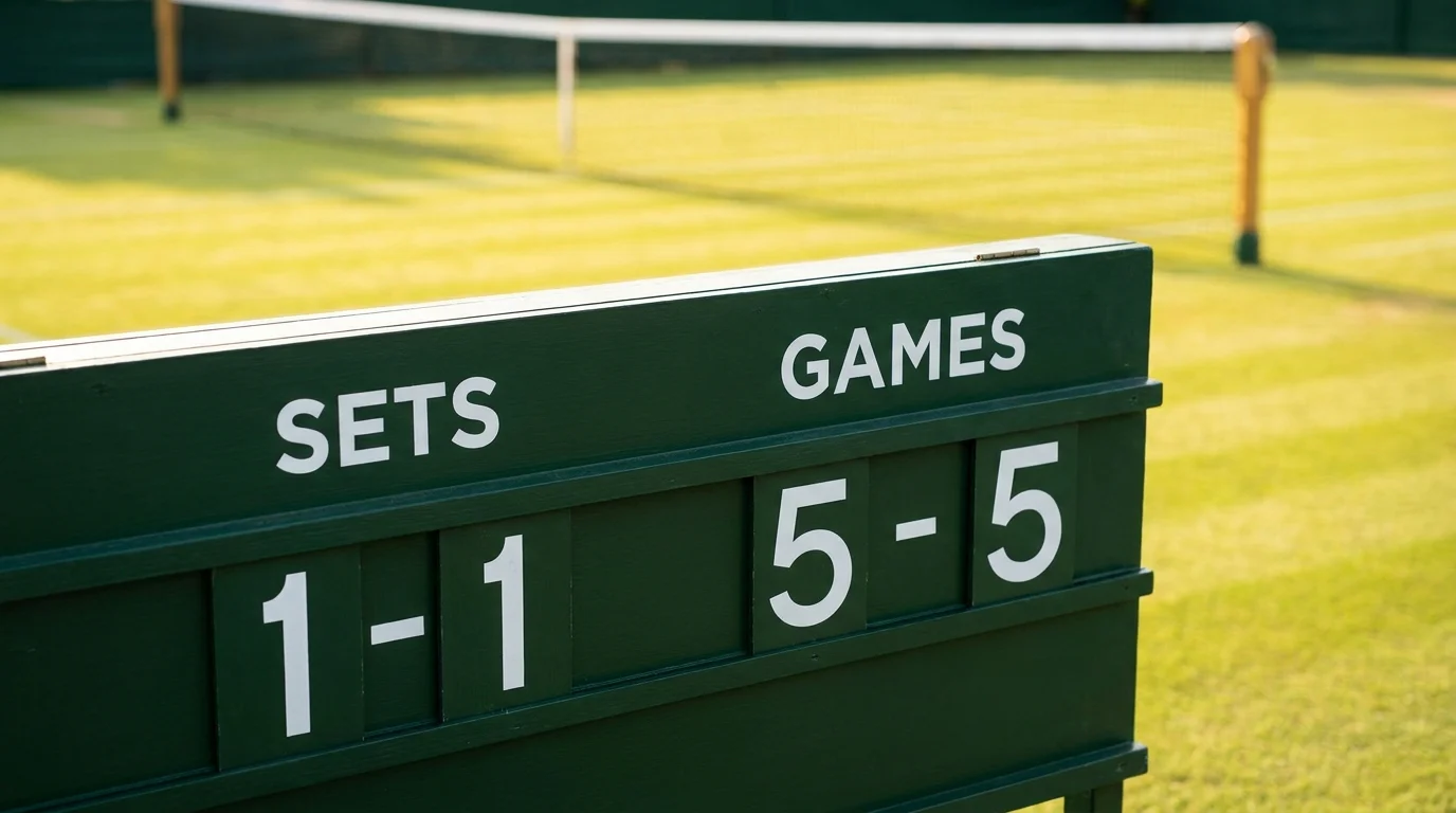 A screen showing how a total games line is built for a tennis match