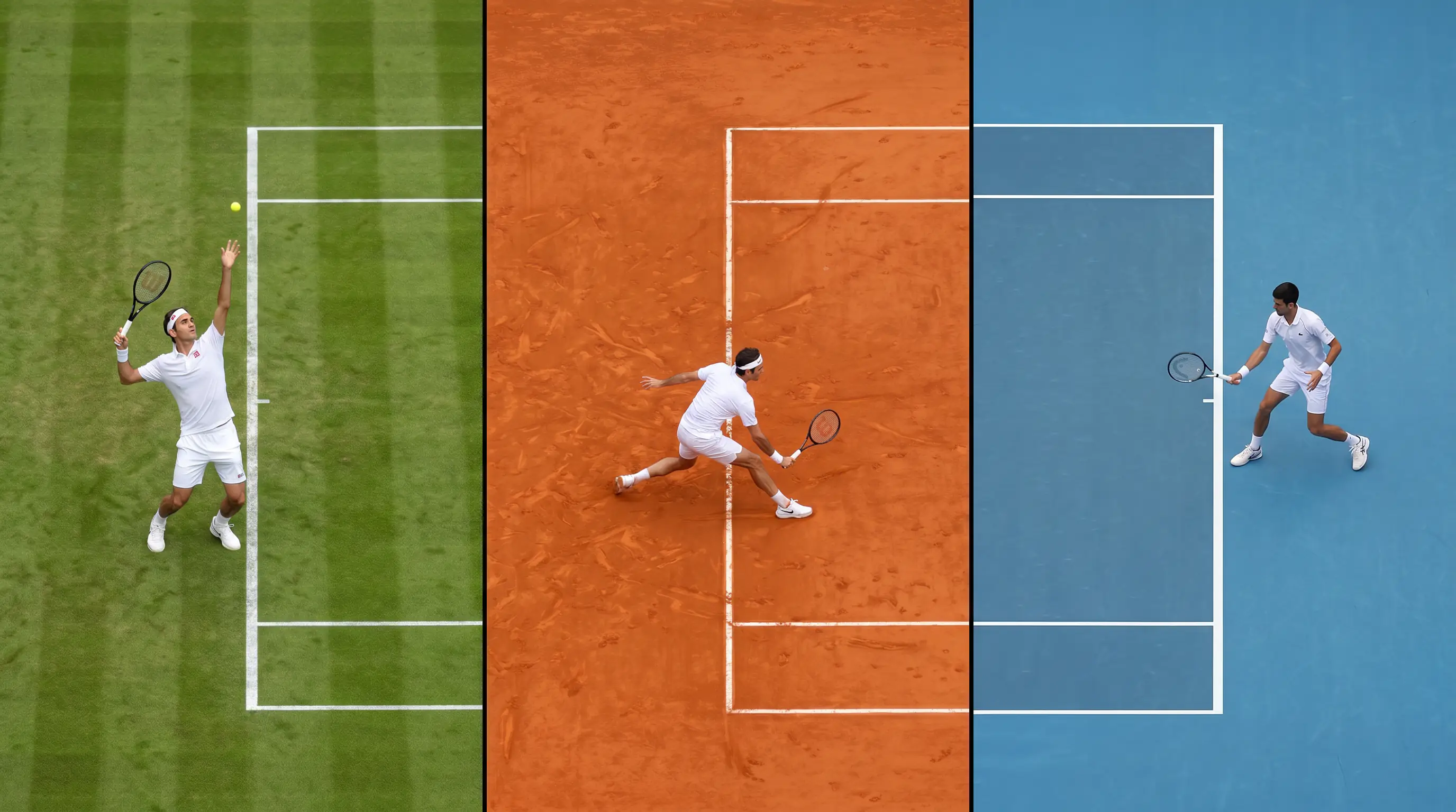 Grass, clay and hard tennis surfaces compared for betting analysis