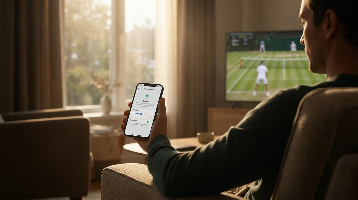 A tired person stepping back from a screen during a long fortnight of betting