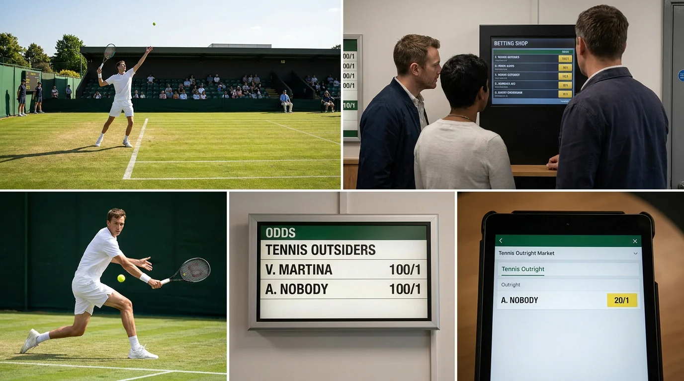 A market screen where an outsider's long price shortens as money arrives