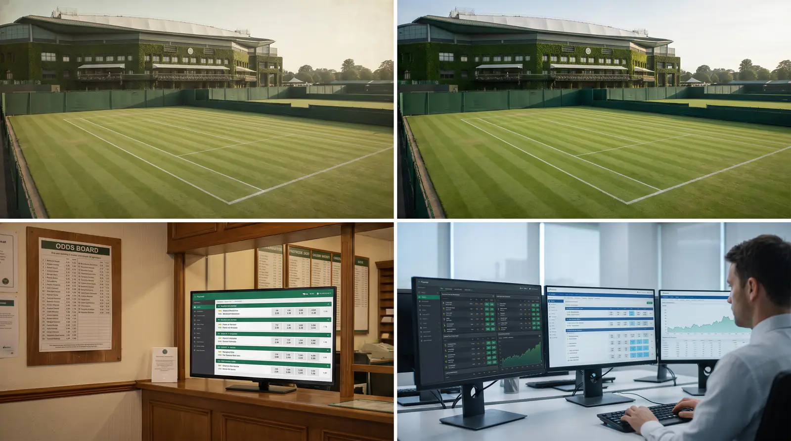 A modern screen of live tennis market data driving today's betting