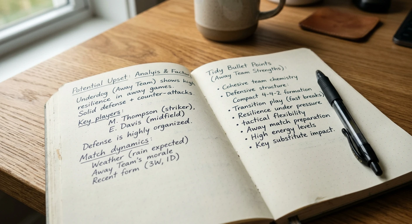 A bettor's notes spotting an upset before the market reacts
