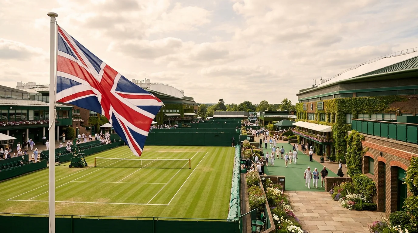Wimbledon's grass courts busy on a lawful, regulated summer betting day